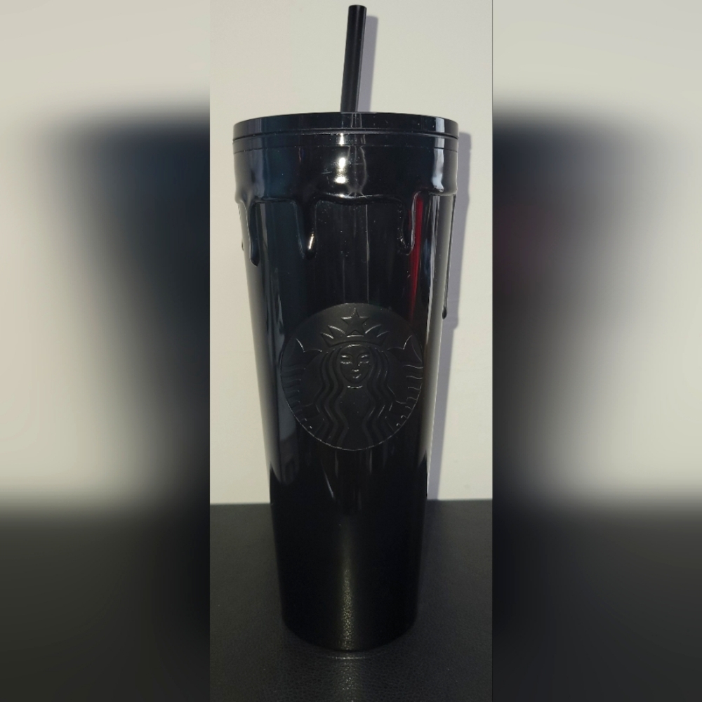 NWT Starbucks Black Slime Drip Halloween 2024 24Oz Venti Tumbler